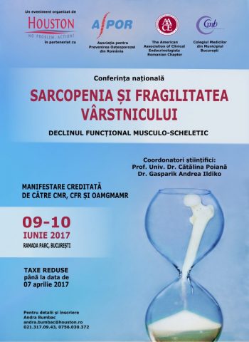 Conferința Națională „Sarcopenia și fragilitatea vârstnicului – Declinul funcțional musculo-scheletic”