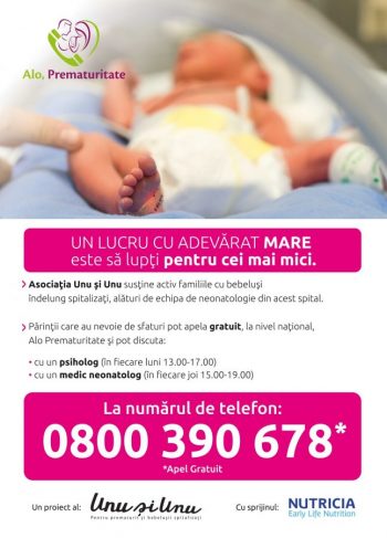 „Alo, prematuritate”: linia telefonică pentru bebelușii născuți prematur