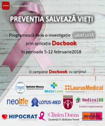 Investigații gratuite pentru pacienți prin aplicația Docbook